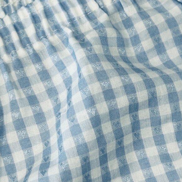 NWT Black Ibis Womens Sz XL Boxer Lounge Sleep Shorts Blue Gingham Plaid Comfort - Picture 6 of 10